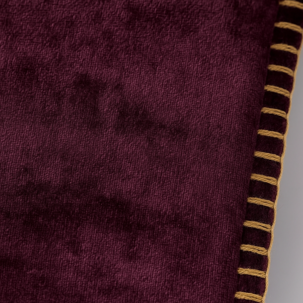Funda Cojín Velvet Burdeo